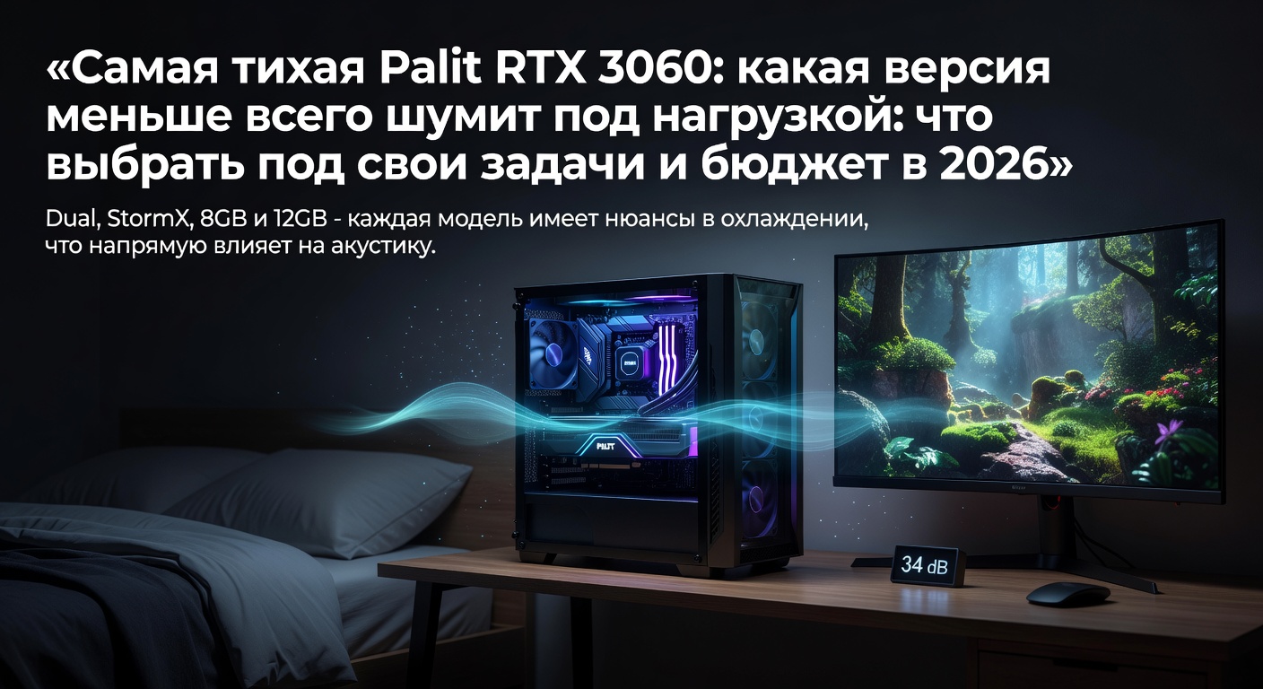Самая тихая Palit RTX 3060: какая версия меньше всего шумит под нагрузкой: что выбрать под свои задачи и бюджет в 2026