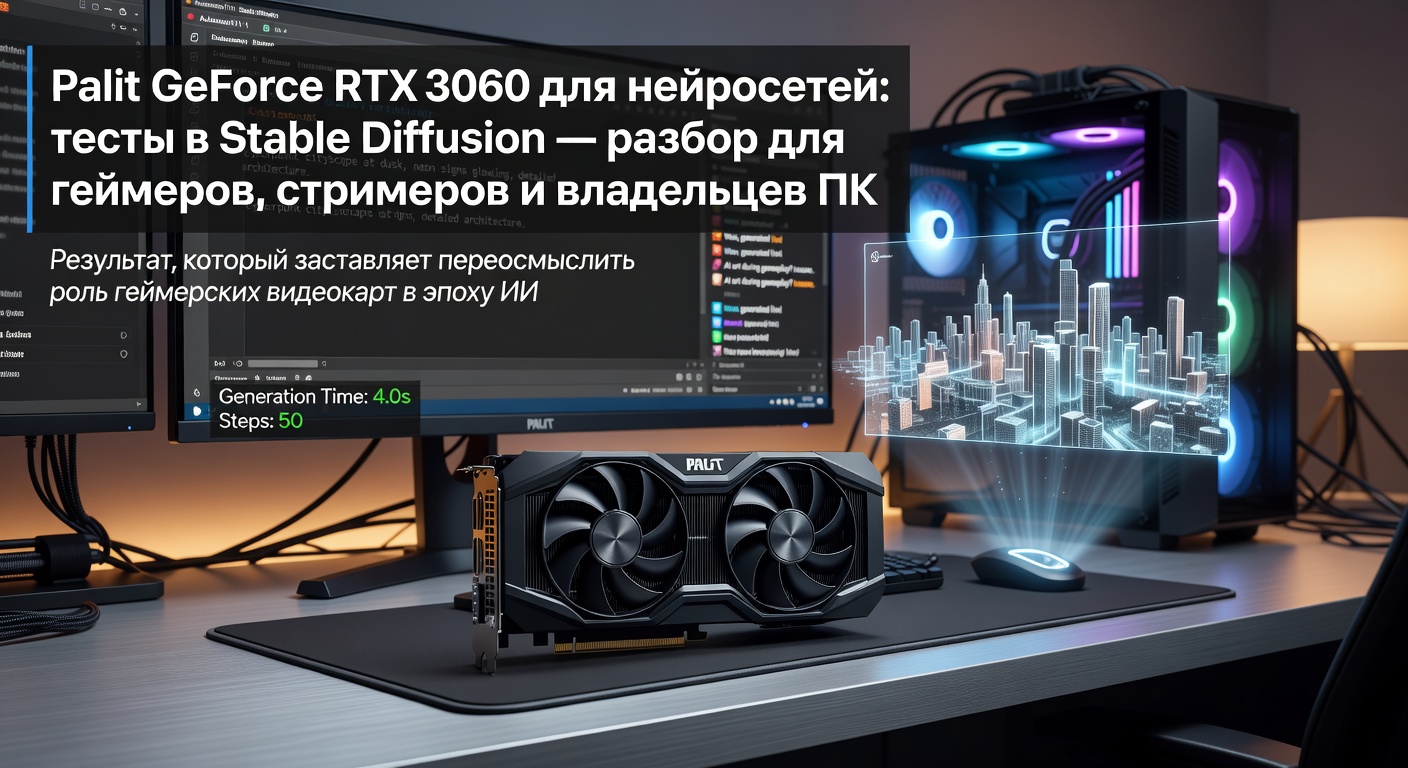 Palit GeForce RTX 3060 для нейросетей: тесты в Stable Diffusion — разбор для геймеров, стримеров и владельцев ПК